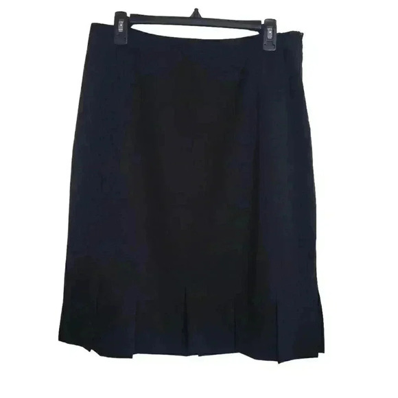 Grace Elements Women's Black Poly/Rayon/Spandex Lined Pencil Straight Skirt w Sl - Picture 1 of 12